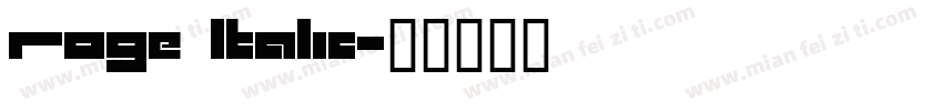 Roge ltalic字体转换